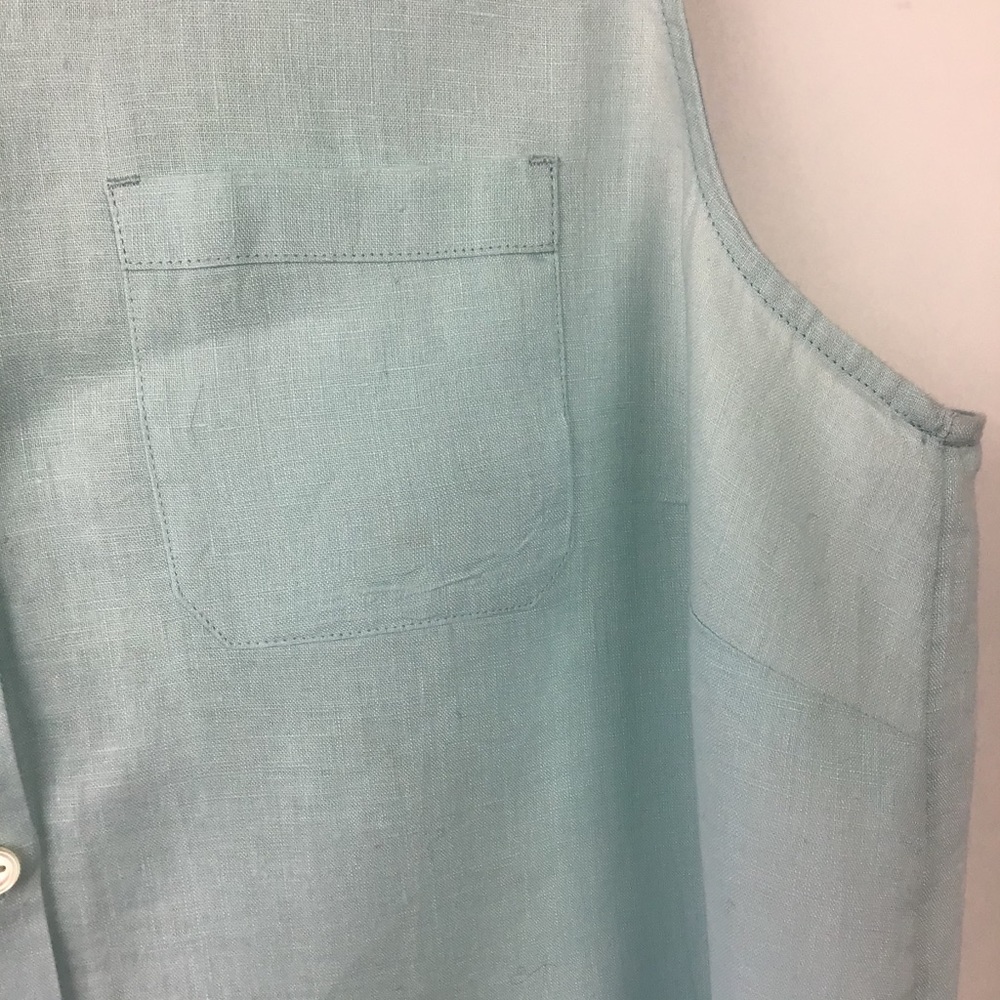 J. Jill Light Blue Sleeveless Tunic - Picture 6 of 6